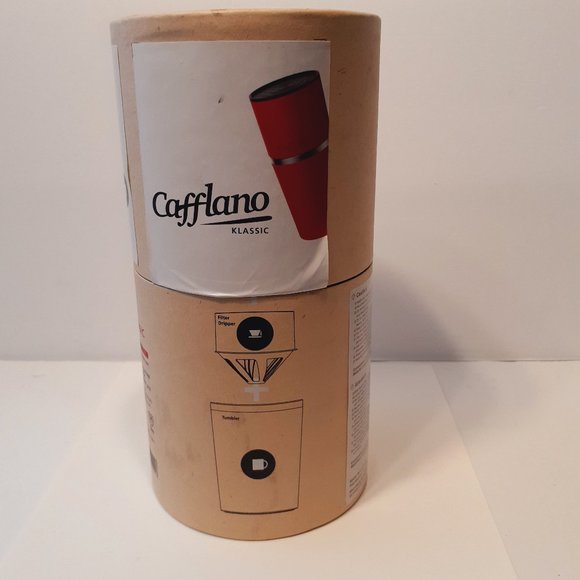 Cafflano Klassic Portable All in One Pour Over Manual Coffee Maker Red - Picture 8 of 12